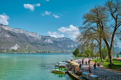 Puripat Lertpunyaroj/Shutterstock : Lake Annecy is a perialpine lake in Haute-Savoie in France